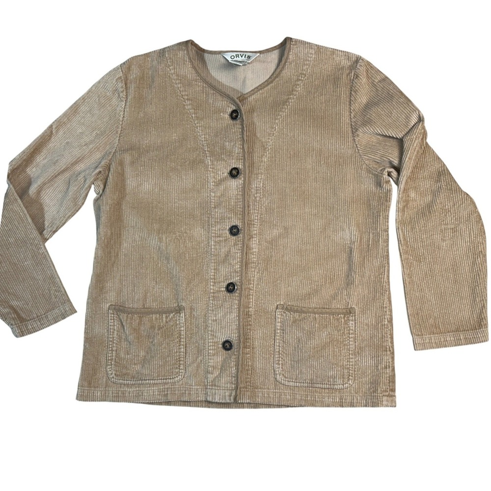 ORVIS VTG Womens Corduroy Blazer Size 12 Chore‎ Jacket Utility Grandmacore